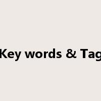 Key words & Tag是什么意思