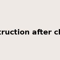instruction after class是什么意思