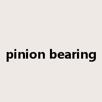 pinion bearing是什么意思