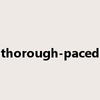 thorough-paced是什么意思