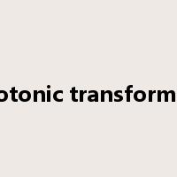 monotonic transformation是什么意思