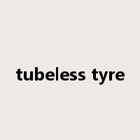 tubeless tyre是什么意思