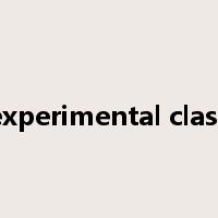 experimental class是什么意思