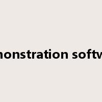 demonstration software是什么意思