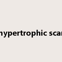 hypertrophic scar是什么意思