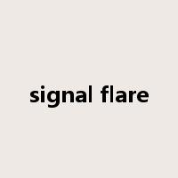 signal flare是什么意思
