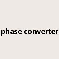 phase converter是什么意思