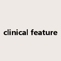 clinical feature是什么意思