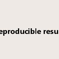 reproducible result是什么意思