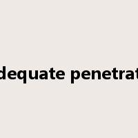 inadequate penetration是什么意思