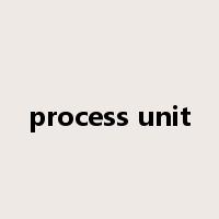 process unit是什么意思