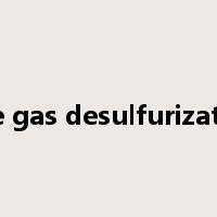 flue gas desulfurization是什么意思