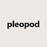 pleopod是什么意思