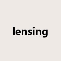 lensing是什么意思