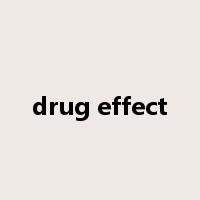 drug effect是什么意思