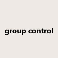 group control是什么意思