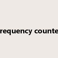 frequency counter是什么意思