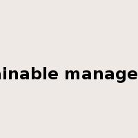 sustainable management是什么意思