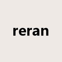 reran是什么意思