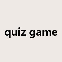 quiz game是什么意思