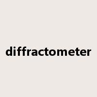 diffractometer是什么意思
