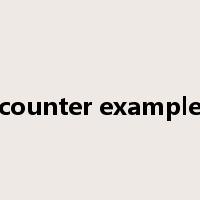 counter example是什么意思