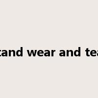 stand wear and tear是什么意思