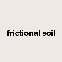 frictional soil是什么意思