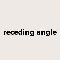 receding angle是什么意思