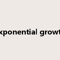 Exponential growth是什么意思