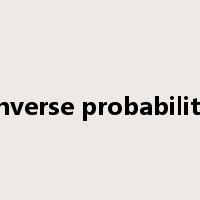 Inverse probability是什么意思