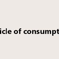Article of consumption是什么意思