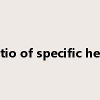 ratio of specific heat是什么意思