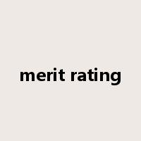 merit rating是什么意思
