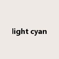 light cyan是什么意思