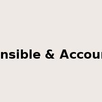 Responsible & Accountable是什么意思