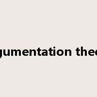 argumentation theory是什么意思