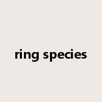 ring species是什么意思