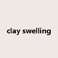clay swelling是什么意思