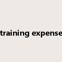 training expense是什么意思