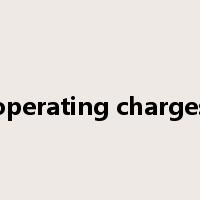 operating charges是什么意思