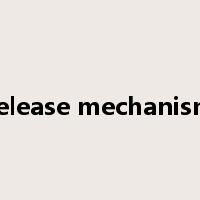 release mechanism是什么意思