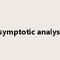 asymptotic analysis是什么意思