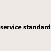 service standard是什么意思