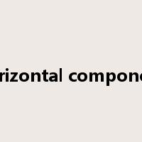 horizontal component是什么意思