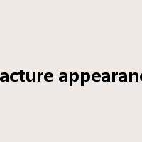 fracture appearance是什么意思