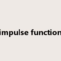 impulse function是什么意思