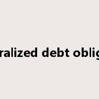 collateralized debt obligations是什么意思