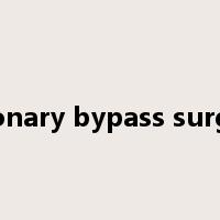 coronary bypass surgery是什么意思