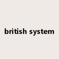 british system是什么意思